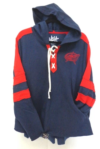 Columbus Blue Jackets Women's 1X Touch by Milano Blueline Hoodie Sweater 534 Cover