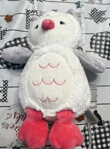 Peluche Carters Baby Owl bianco grigio rosa occhi cuciti 10 pollici 2015 - Foto 1 di 4