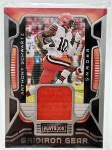2021 Panini Playbook Anthony Schwartz Gridiron Gear Rookie Patch Browns RC - Picture 1 of 2