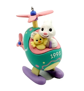 Here Comes Easter Hallmark 1995 Series Number 2 Keepsake Ornament Helicopter - Picture 1 of 19