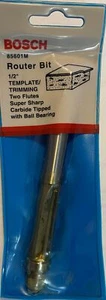 Bosch 85601M 1/2” x 1-1/2” Carbide Tipped 2-Flute Templet Trim Router Bit USA - Picture 1 of 1
