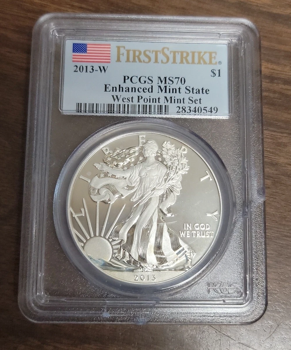 2013 American Eagle MS 70 Graded Silver Bullion Coins for sale | eBay