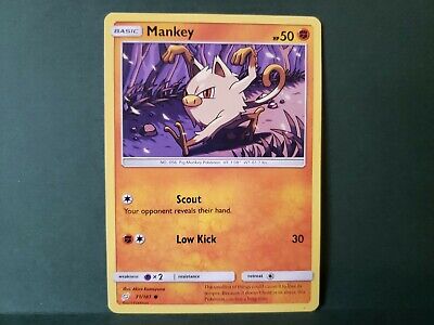 Pokemon Team Up Mankey Single Card Common 