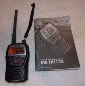 Cobra MR HH125+ VHF Marine Radio – Handheld 3-Watt Waterproof Two-Way Radio Nice - Zdjęcie 1 z 10