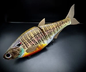 HINKLE SHAD CLONE CUSTOM BLUEGILL SWIMBAIT 9" SWIMBAIT PREMIUM GLIDE BAIT - Picture 1 of 5