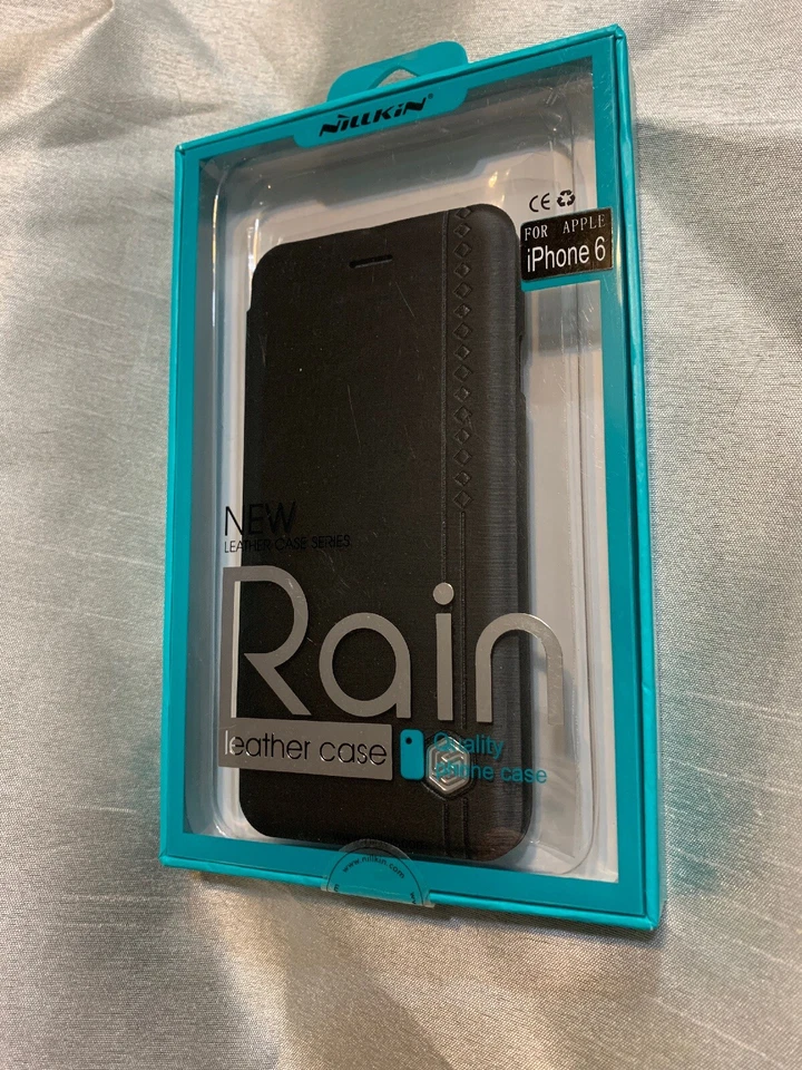 Funda de cuero Nillkin Rain Series - iPhone 6/6s - negra Foto 1 de 2