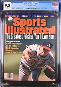GREG MADDUX 8/14/95 1st SPORTS ILLUSTRATED CGC Graded 9.8 New Slab TOP POP! - Picture 1 of 4