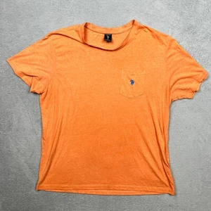 US Polo Assn. T-Shirt Tee Men XL Extra Large Short Sleeve Crew Neck Orange - Picture 1 of 5
