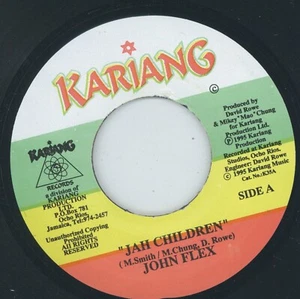 " JAH CHILDREN." john flex. KARIANG RECORDS 7in 1995. - Picture 1 of 2