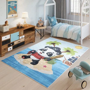Tapis tapis pour enfants lavable panda pirate antidérapant chambre pour enfants - Photo 1/12