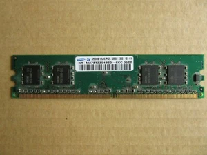 1 x Samsung 256MB PC2-3200U DDR2 Desktop PC Memory 400MHz M378T3354BZ0 - Picture 1 of 2