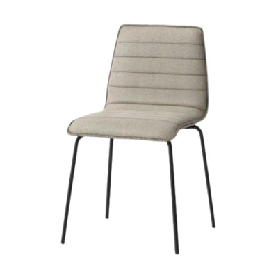 Salk Modern Quilted Stackable Dining Chair Linen - Project 62 Channel Tufted - Image 1 of 3