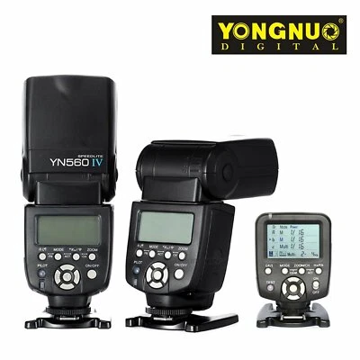 2X YONGNUO YN560 IV YN560-TX II 2.4G Wireless Flash Trigger Controller Speedlite - Image 1 of 4
