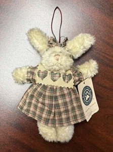 Vintage Boyds Bears Archive Collection Plüschhase Kaninchen "Flora" Ornament Mini 🐰 - Bild 1 von 6