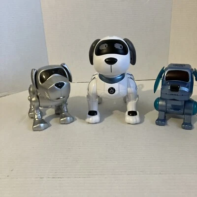 Robotic Dog Toy Lot of 3, Sega Tiger No Tail, Tekno and Machine, UNTESTED - Image 1 of 4