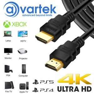 1m - 5m Metre HDMI Cable Fast Speed HD 4K 3D ARC 1080p For PS3 PS4 XBOX SKY TV - Picture 1 of 19