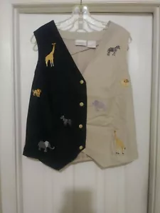 Blair Boutique Damen schwarz & hellbraun Seidenmischung Safari Knopfleiste Trägertop Größe M - Bild 1 von 7