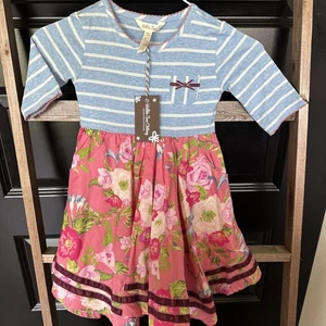 Matilda Jane Enchanted Garden Double the Color Dress Size 4T NWT - Picture 1 of 4