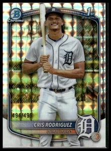 2025 Bowman Chrome Prospect Geometric #/499 - BCP-250 Cris Rodriguez (1st) - Picture 1 of 2