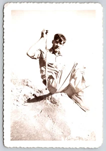 Foto 50er Jahre König RI Familienfoto VINTAGE ALT SCHWARZ WEISS Mann sexy - Bild 1 von 2