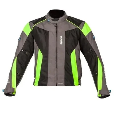 Spada Motorcycle Jacket Air Pro Seasons Black Anthracite Fluo Yellow Small Mesh - Image 1 of 4