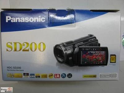 Panasonic Camcorder HDC-SD200 3mos Leica Dicomar Objektiv 12x Zoom 1:1,8 lens - Bild 1 von 4