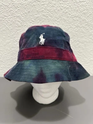 Polo Ralph Lauren галстук краситель вельвет ведро шляпа крышка L / XL пони многоцветный читать Des - Изображение 1 из 4