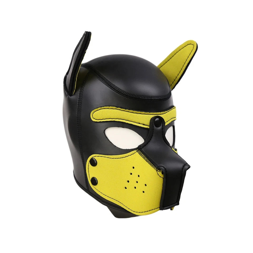 Unisex Neopreno Cabeza Completa Hocico Desmontable Cachorro Capucha Máscara Juegos con disfraces Foto 1 de 4