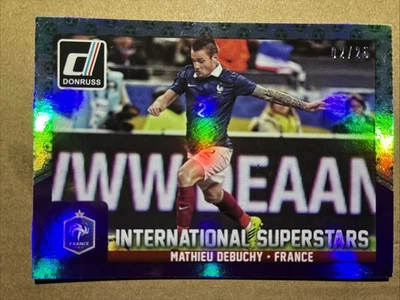 2015 Panini Donruss International Superstars Mathieu Debuchy Green Ball /25 - Image 1 of 2