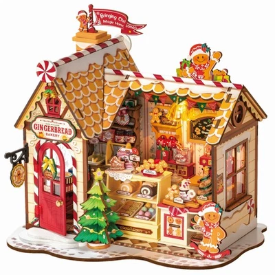 Rolife 3D-Holz-Puzzle DIY "Lebkuchenhaus" - Bild 1 von 4