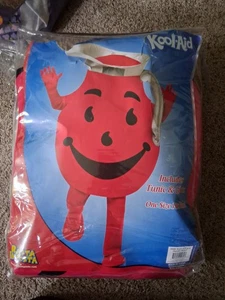ADULT RED KOOL AID GUY HALLOWEEN COSTUME  WORN ONCE - Picture 1 of 2