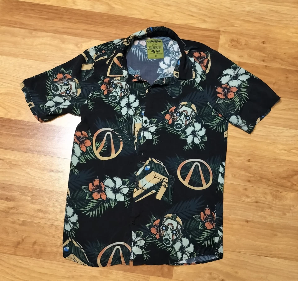 Borderlands Masculino Manga Curta Botão Tamanho M We Love Fine - Imagem 1 de 4