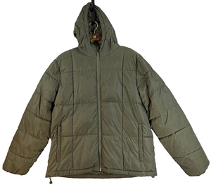 Goodfellow & Co Water-Resistant Puffer Jacket Olive Green Hooded Men’s L - Bild 1 von 14