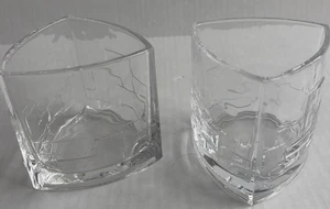 JoyJolt Barware 2 Whiskygläser eckiges Design 10 oz seltenes Design neu Set Posten - Bild 1 von 7