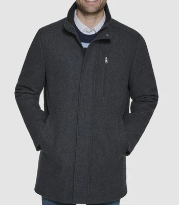 Abrigo Chaqueta Calvin Klein Para Hombre Calce Regular Gris Oscuro S NUEVO $295 CM085921 Foto 1 de 2