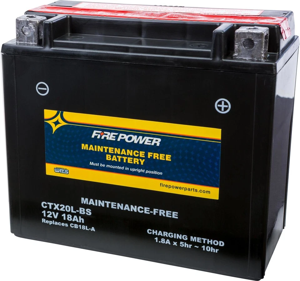 WPS Fire Power CTX20L-BS Maintenance Free Battery #CTX20L-BS Foto 1 de 1