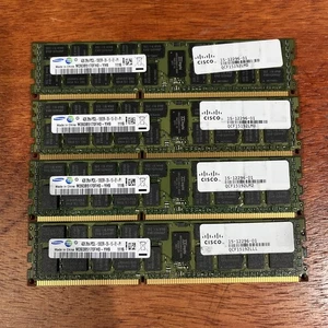 16GB (4x4GB) Cisco N01-M304GB1 15-12296-01 DDR3 PC3L-10600R 1333MHz ECC Server - Picture 1 of 3