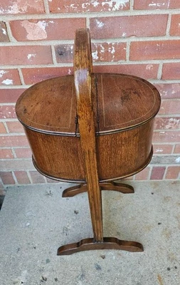 Antique Sewing Cabinet Stand Solid Mahogany - Image 1 of 4