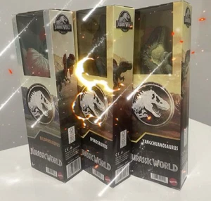 NEU Jurassic World 3 Stück Figuren Spinosaurus, Dilophosaurus & Yangchuanosaurus - Bild 1 von 24