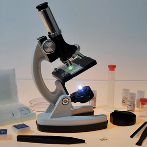 120x-1200x 52 Pcs Kids Beginner Microscope W/ Metal Body - Picture 1 of 1