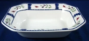 Cuenco de verduras ovalado hexagonal Adams Lancaster de 9 1/2 pulgadas de largo - Imagen 1 de 5