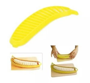 Banana Slicer Soft Fruit Lightweight Cutter Plastic Kitchen Food Preparation - Picture 1 of 2