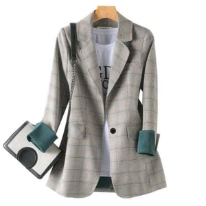 Fashion Business Suits Women Work Office Ladies Long Sleeve Casual Blazer - Picture 1 of 7