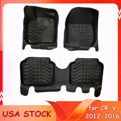 Front & Rear Floor Mats Car Carpet Replacement for Honda CR-V CRV 2017 2018-2020 Foto 1 de 4