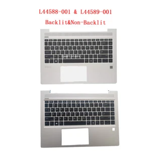 New For HP ProBook 440 G6 445 G6 G7 Palmrest Non-Backlit/Backlit Keyboard Cover - Picture 1 of 5