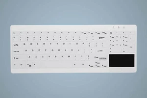 Active Key AK-C7412 keyboard USB UK English White - AK-C7412F-GUS-W/UK - Picture 1 of 3