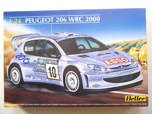 Peugeot 206 WRC 2000 Grönholm Rautiainen, kit di montaggio, Heller 80708 1:24/25 confezione originale - Foto 1 di 4
