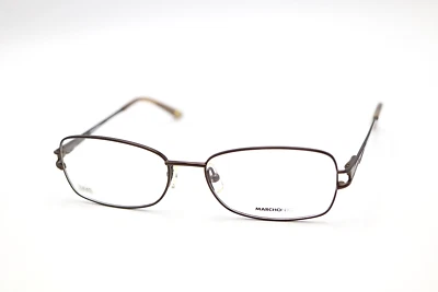 MARCHON NYC ELIZABETH 210 marrón satinado 54-16-135 marcos bisagras flexibles L640 Foto 1 de 4