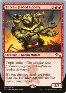 Three-Headed Goblin (UST 99) Near Mint - MTG single - Picture 1 of 1