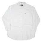NAUTICA Mens Plain Shirt White Long Sleeve XL